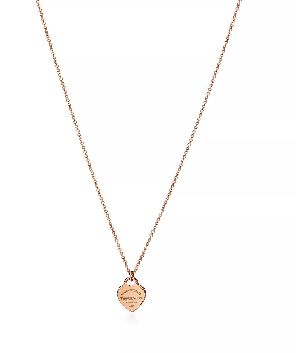 Return to Tiffany mini heart tag pendant necklace