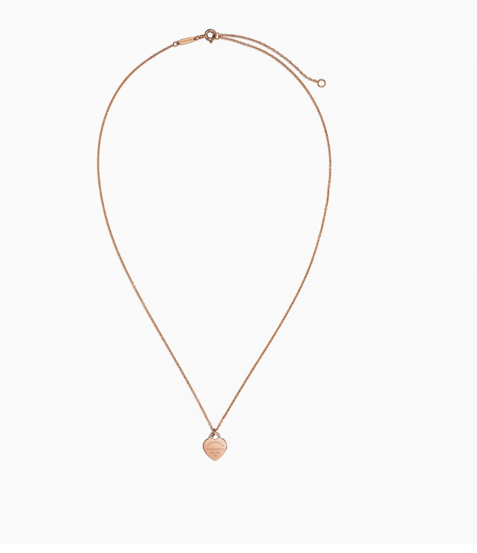 Return to Tiffany mini heart tag pendant necklace