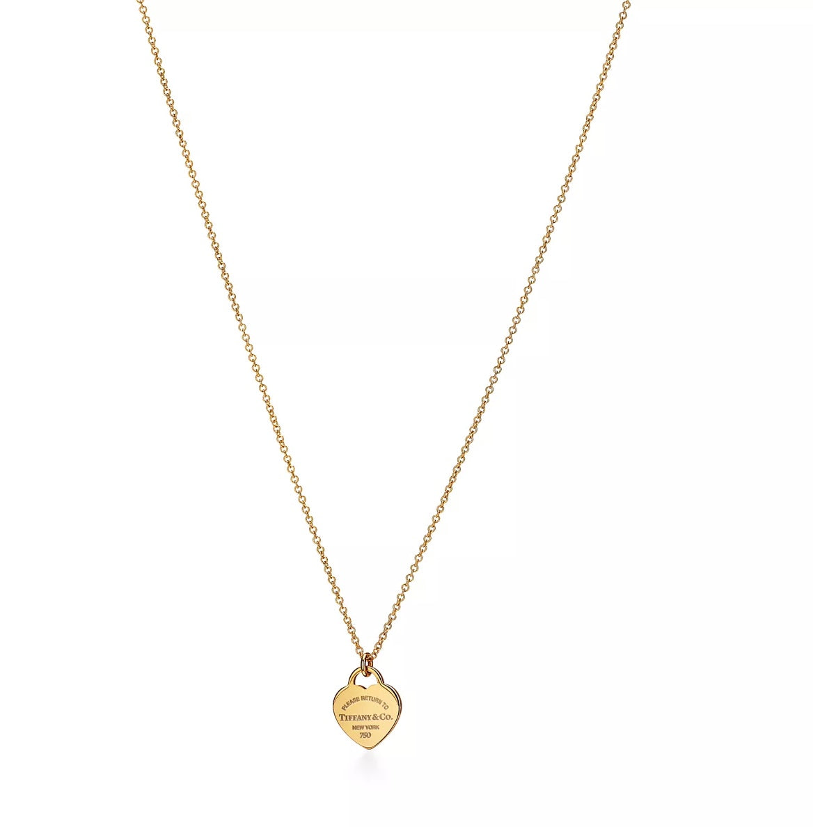 Return to Tiffany mini heart tag pendant necklace