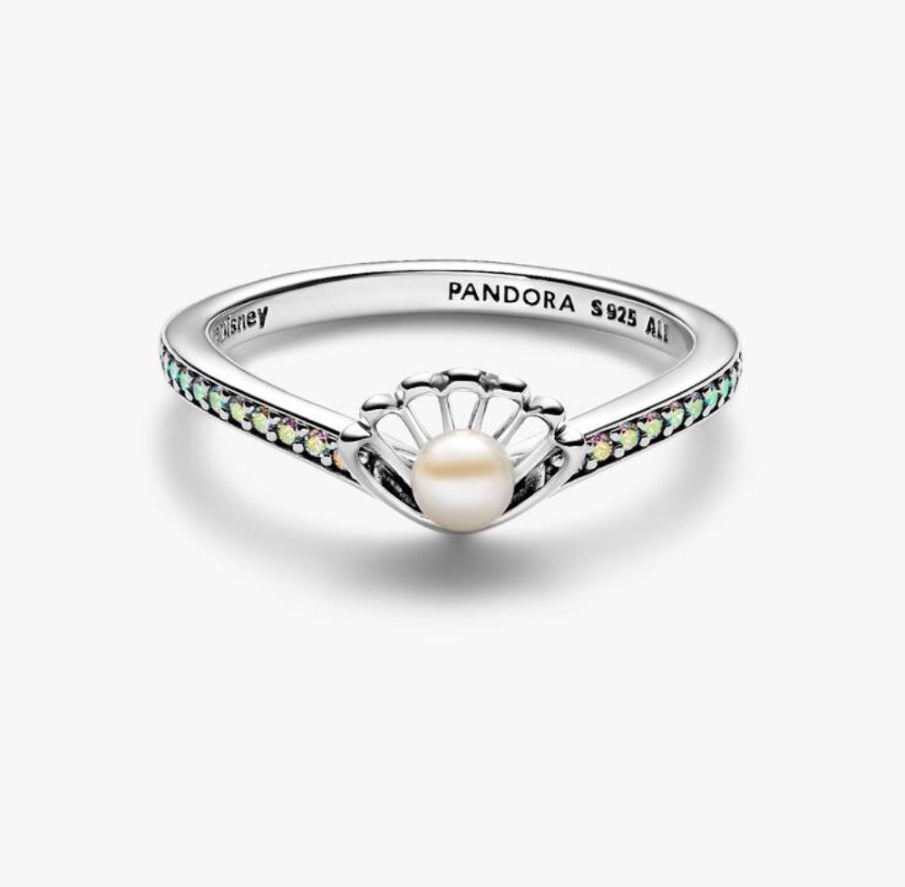 Disney Princess Ariel Shell Treated Freshwater Cultured Pearl Ring